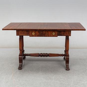 KLAFFBORD, Empire, stockholmsarbete, otydligt signerat och daterat 1833.