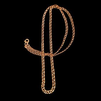 COLLIER, 18 k guld. Vikt ca 5 gram.
