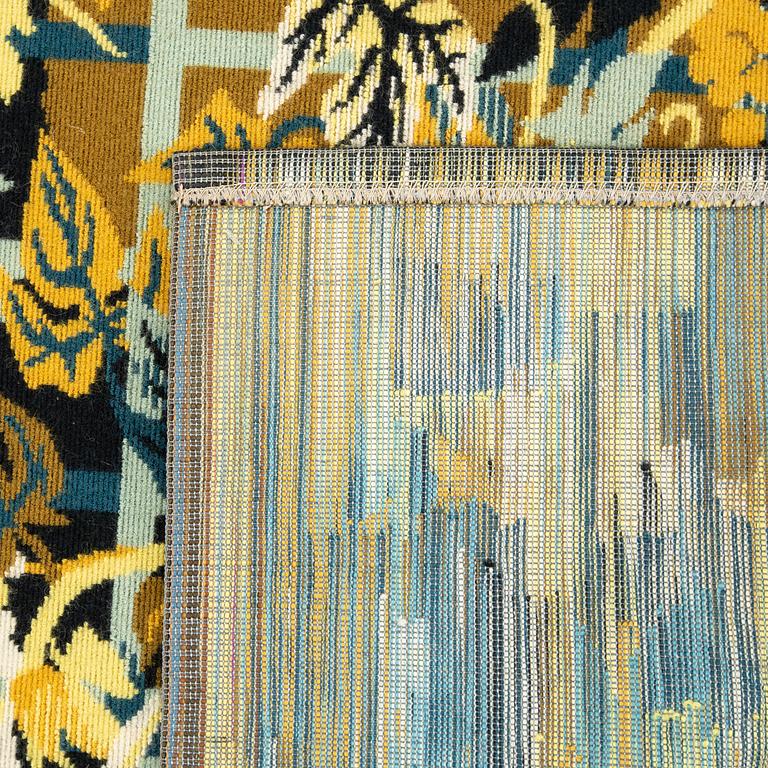 A wallhanging, machine-made, ca 99 x 157 cm, signed Hervé Lelong, J.F.D.