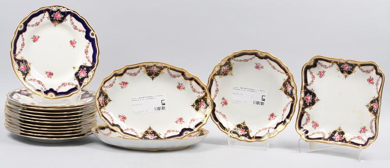 MATSERVISDELAR, 16 delar, Stonier & Co, Liverpool.