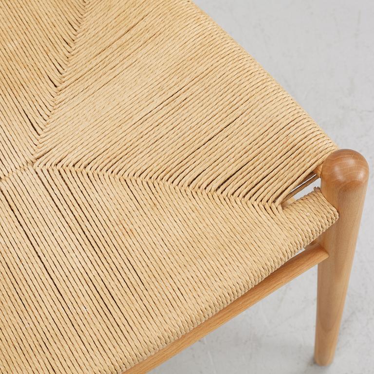 Hans J. Wegner, stolar, 4 st, "CH24", Carl Hansen & Son, Danmark, 2000-tal.