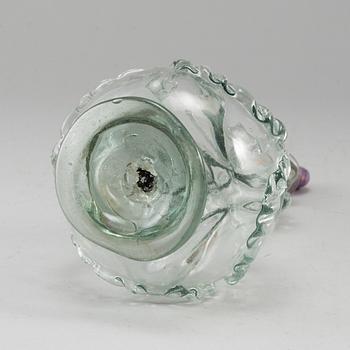 A glass bottle, 18/19th Century.