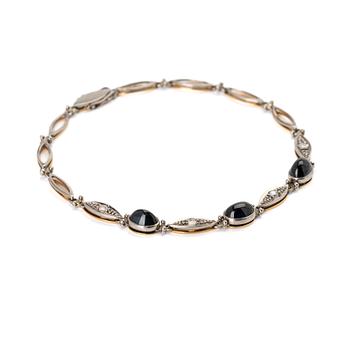 Bracelet, 18K gold, sapphires and diamonds, Heribert Engelbert AB, Stockholm, 1954.