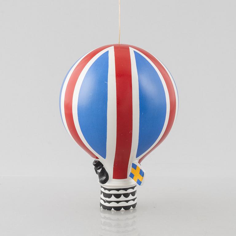 Lisa Larson, a stoneware 'Luftballong' figurine, from the series "Traffic", Gustavsberg 1971-1973.