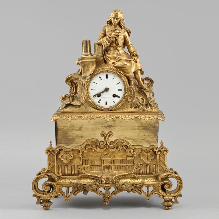 BORDSPENDYL, Marshall & Fils, Paris, Frankrike, 1800-talets andra hälft.