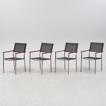 A set of four garden chairs, Gloster, 21st Century.