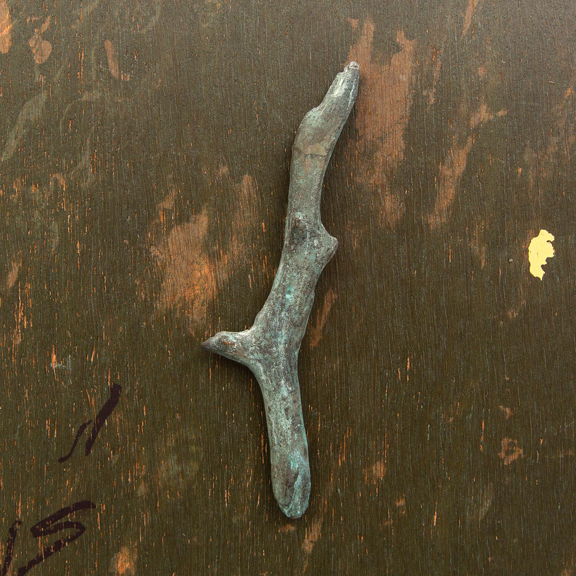 Lennart Aschenbrenner, a signed and numbered bronze and serigraph on wood.