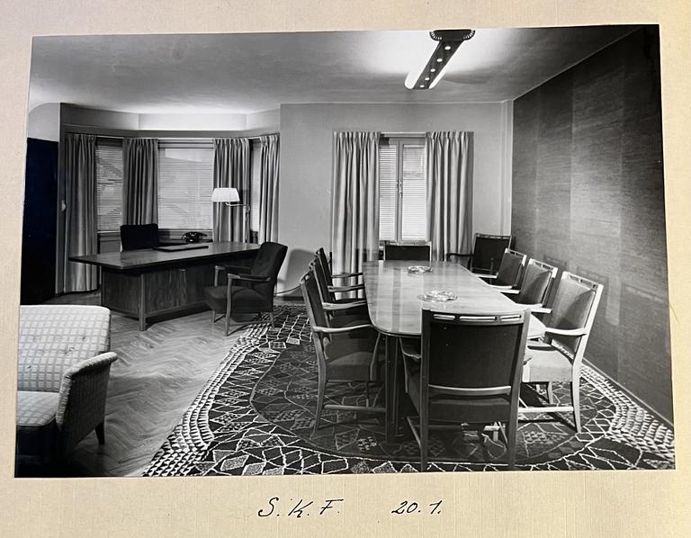 Bertil Brisborg, a floor lamp model "32620", Nordiska Kompaniet, 1940s.