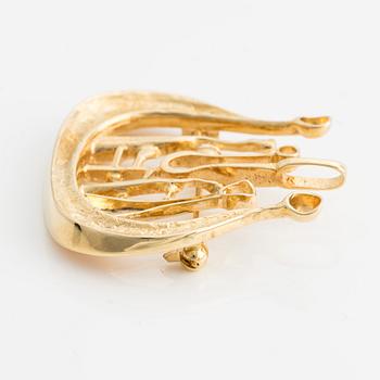 Brooch 18K gold, Robbert.