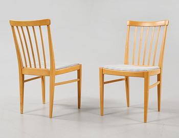 STOLAR, ett par, "Herrgården", Carl Malmsten, Åfors Möbelfabrik, 1900-talets andra hälft.