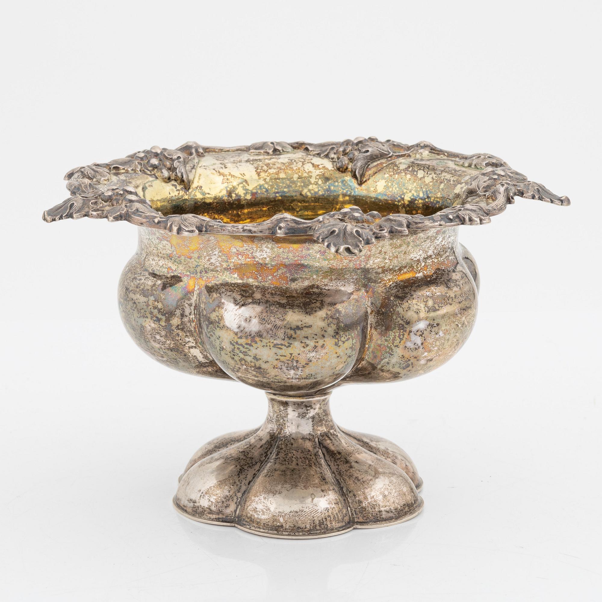 Carl Tengstedt & son, skål, silver, Göteborg, 1861.