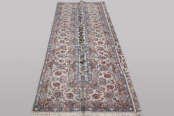 A carpet, Nain, part silk, 6 laa, ca 350 x 215 cm.