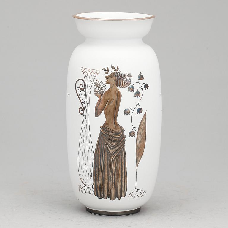 VAS, stengods, "Grazia", Stig Lindberg, Gustavsberg, omkring 1900-talets mitt.