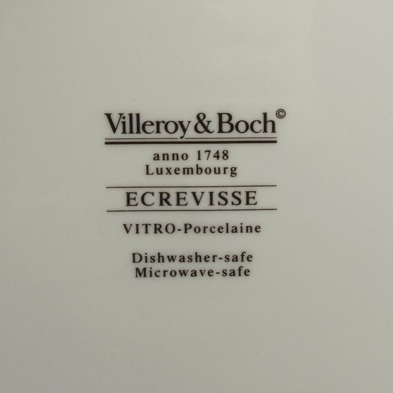 TALLRIKAR, 12 st, "Ecrevisse", Villeroy & Boch Tyskland 1900-talets senare del porslin.