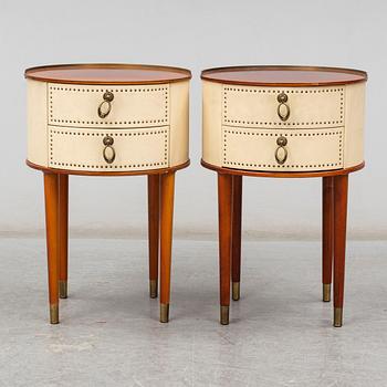 A pair of mid 20th Century bedside tables.