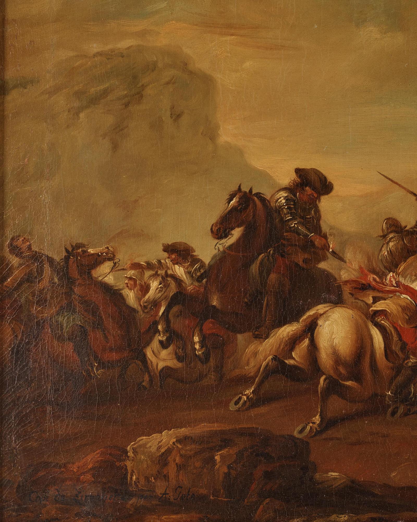 Cavalry battles, a pair.