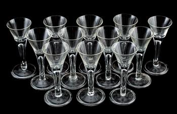 SNAPSGLAS, 12 st, Ikeas 1700-tals serie, daterade 1994.