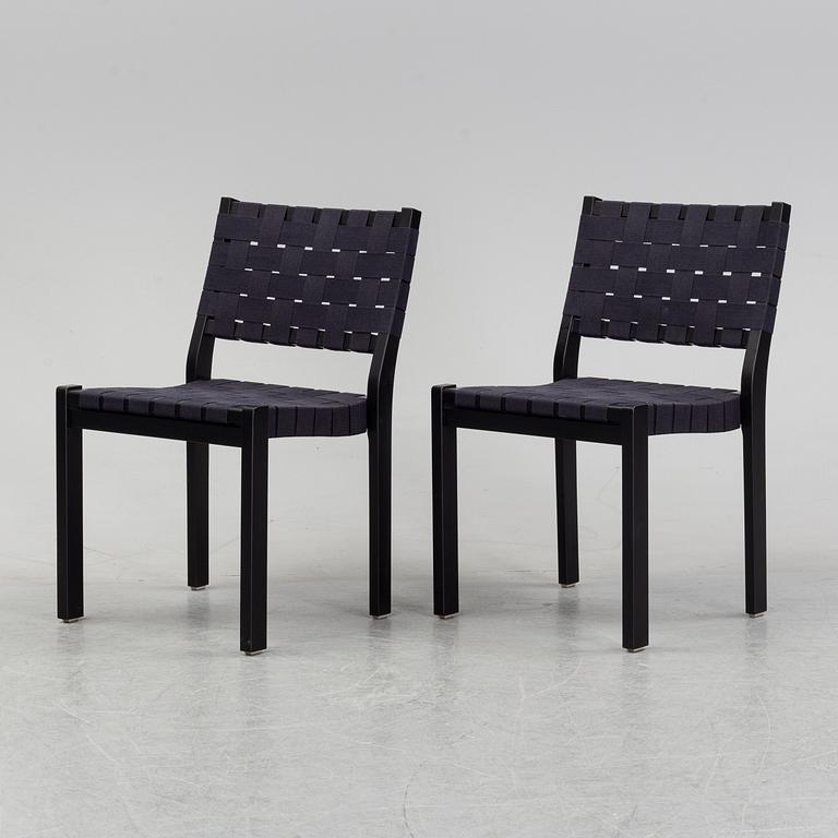 Alvar Aalto, stolar, ett par, modell "611", Artek.