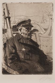 ANDERS ZORN, etsning (II état av II), 1898, signerad med blyerts.