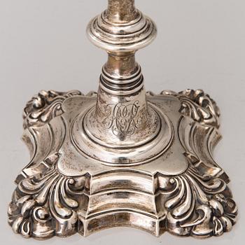 CANDELABRUM, silver, Sheffield 1844.