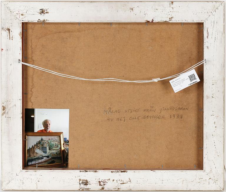 OLLE BONNIÉR, olja på pannå, "Ljus mot söder", 1938,  signerad "O.B".