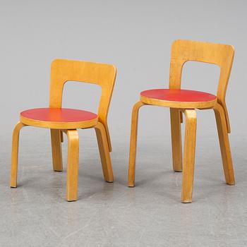 ALVAR AALTO, 4+ 2 children chair.