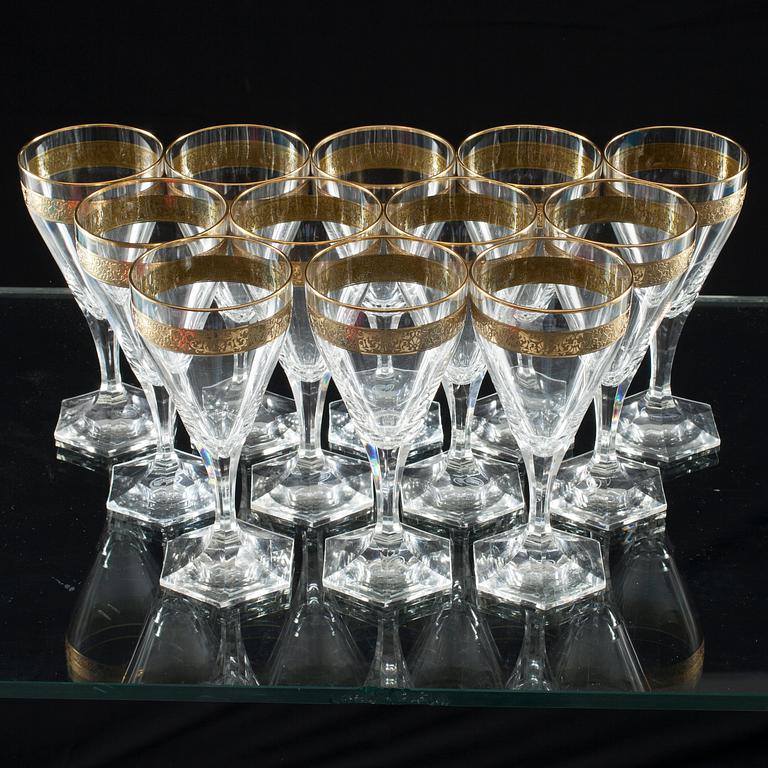 GLASSERVIS, 48 st, "Copenhagen 9900" Moser, Tjeckien 1900-talets slut.