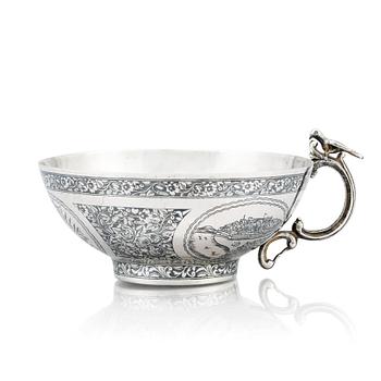 A Ottoman/ Armenien silver bowl, around 1890-1910.
