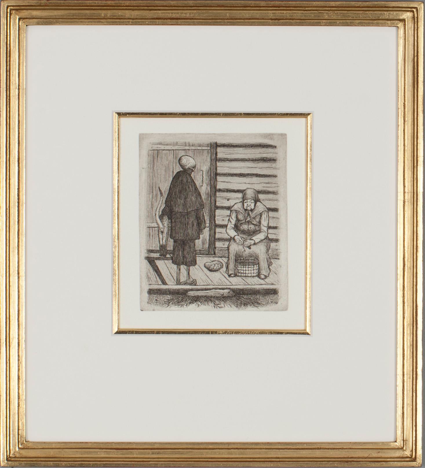 HUGO SIMBERG, etsning.