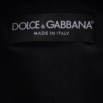 Dolce & Gabbana, A black wool jacket, size 38.