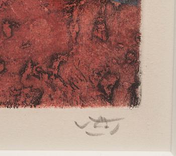 ROBERTO MATTA, färgetsning, signerad och numrerad XXXIII/XXXVI.