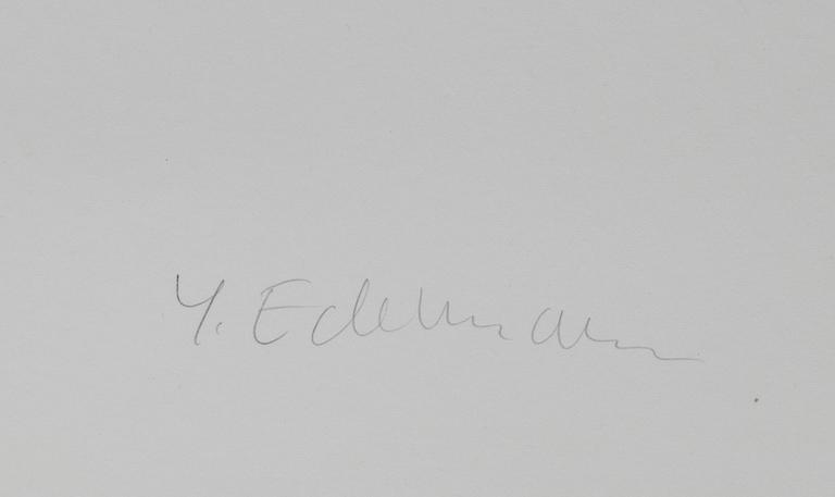 YRJÖ EDELMANN, färglitografi. Signerad och numrerad 31/150.