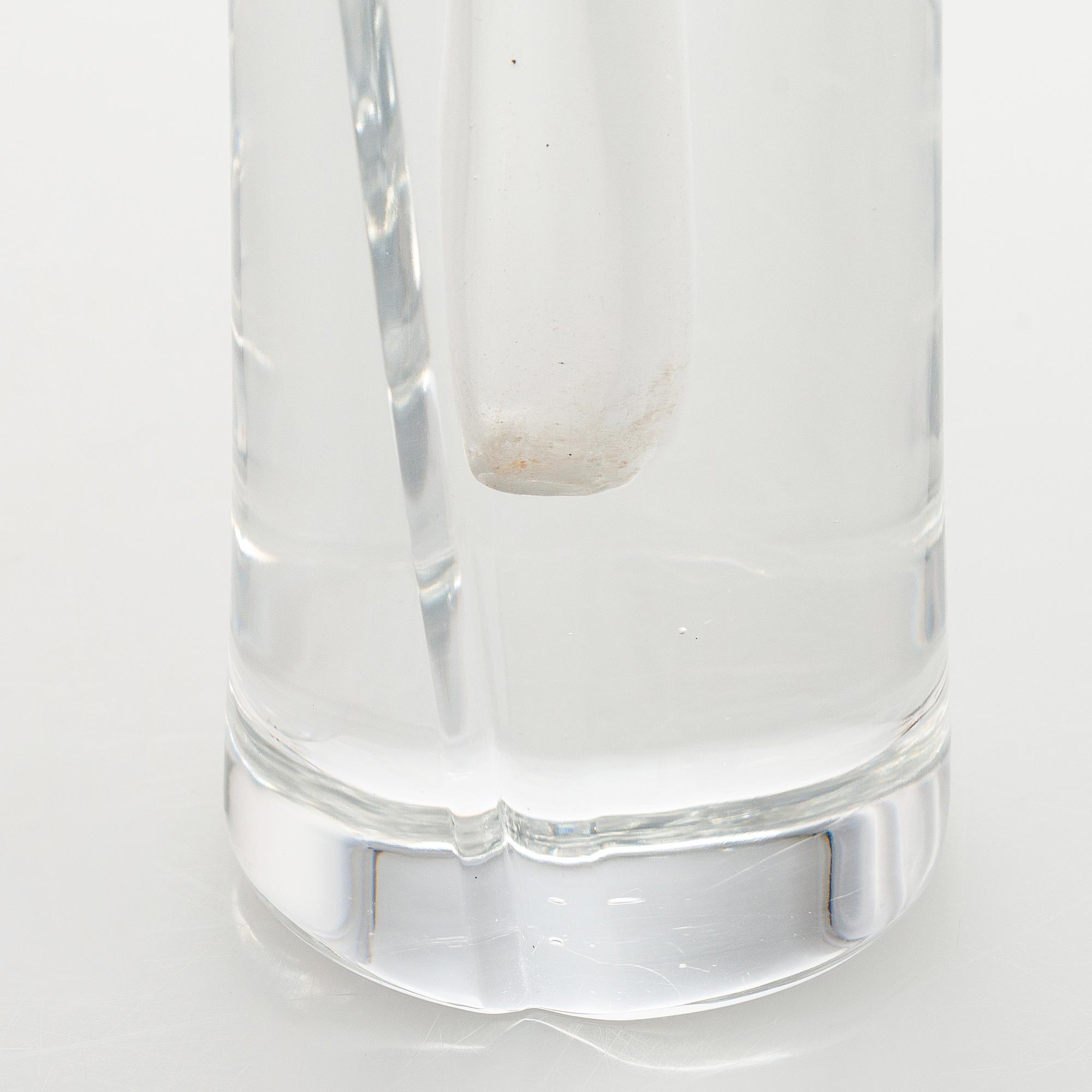 Aimo Okkolin, konstglas, , "Svärdslilja", signerad Riihimäen Lasi  Oy, Aimo Okkolin, Riihimäen Lasi Oy.