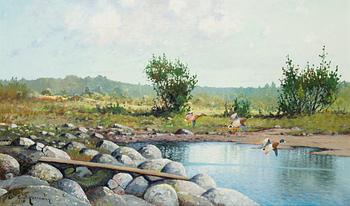 Ejnar Kohlmann, olja på duk, signerad.