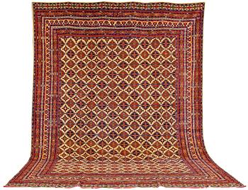 298. MATTO, Turkmen. Noin 367x285 cm.
