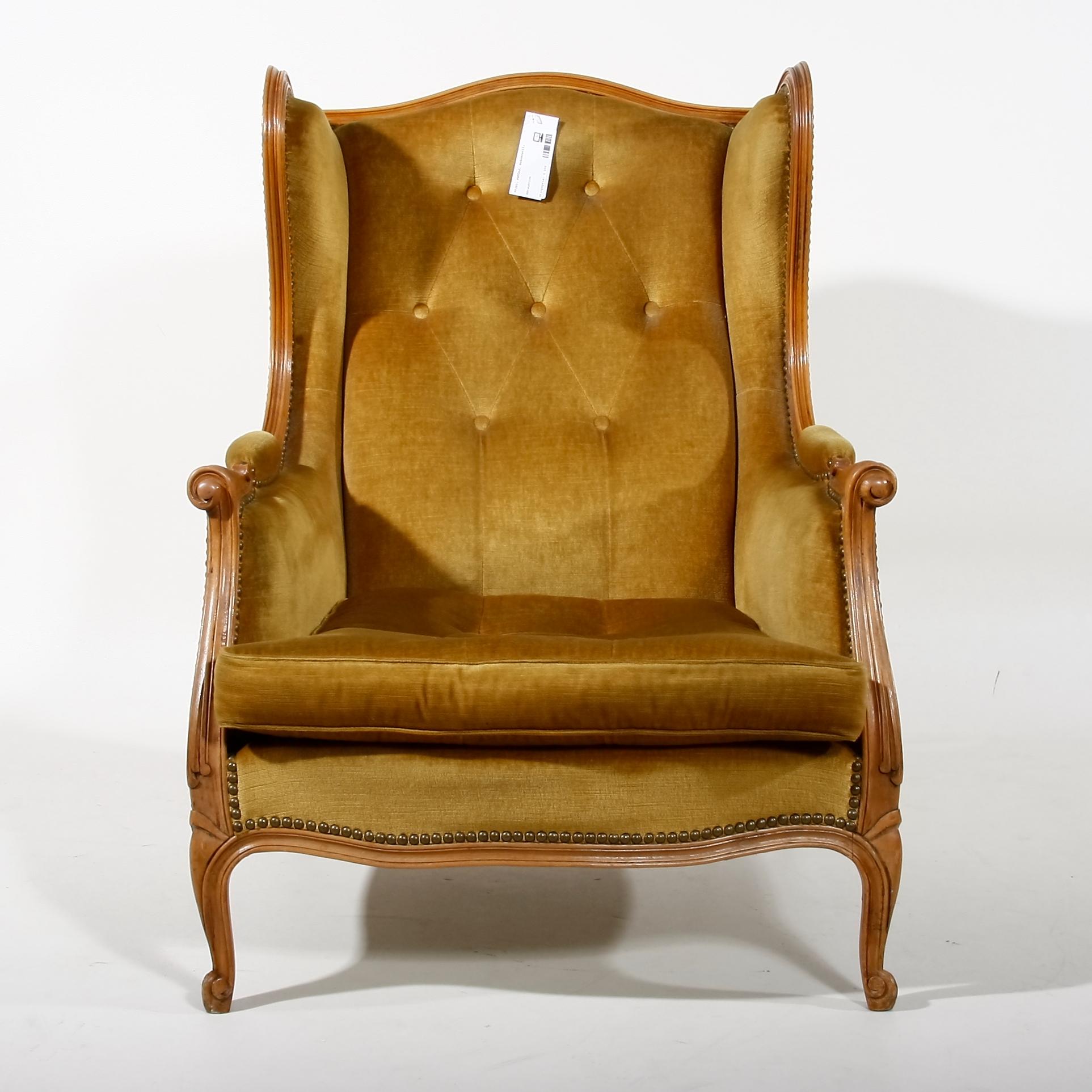 FÅTÖLJ. Rokokostil.