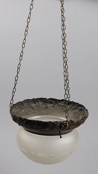 TAKARMATUR, koppar, glas, jugend, tidigt 1900-tal.