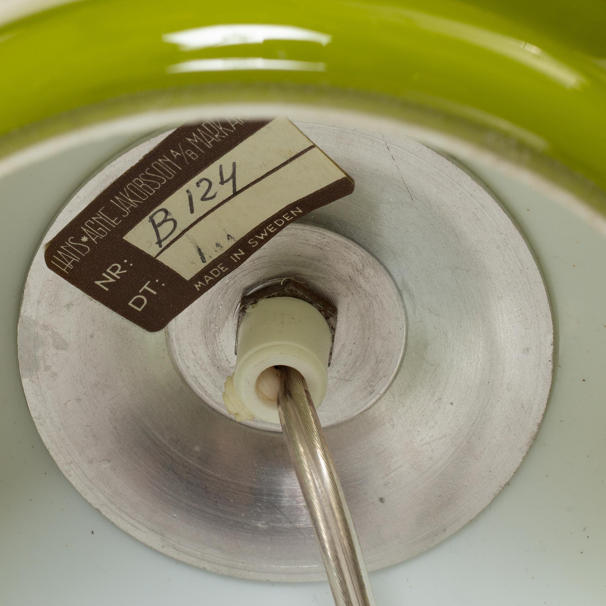 Hans-Agne Jakobsson, bordslampor, ett par, modell B124, Hans-Agne Jakobsson AB, Markaryd, 1900-talets andra hälft.