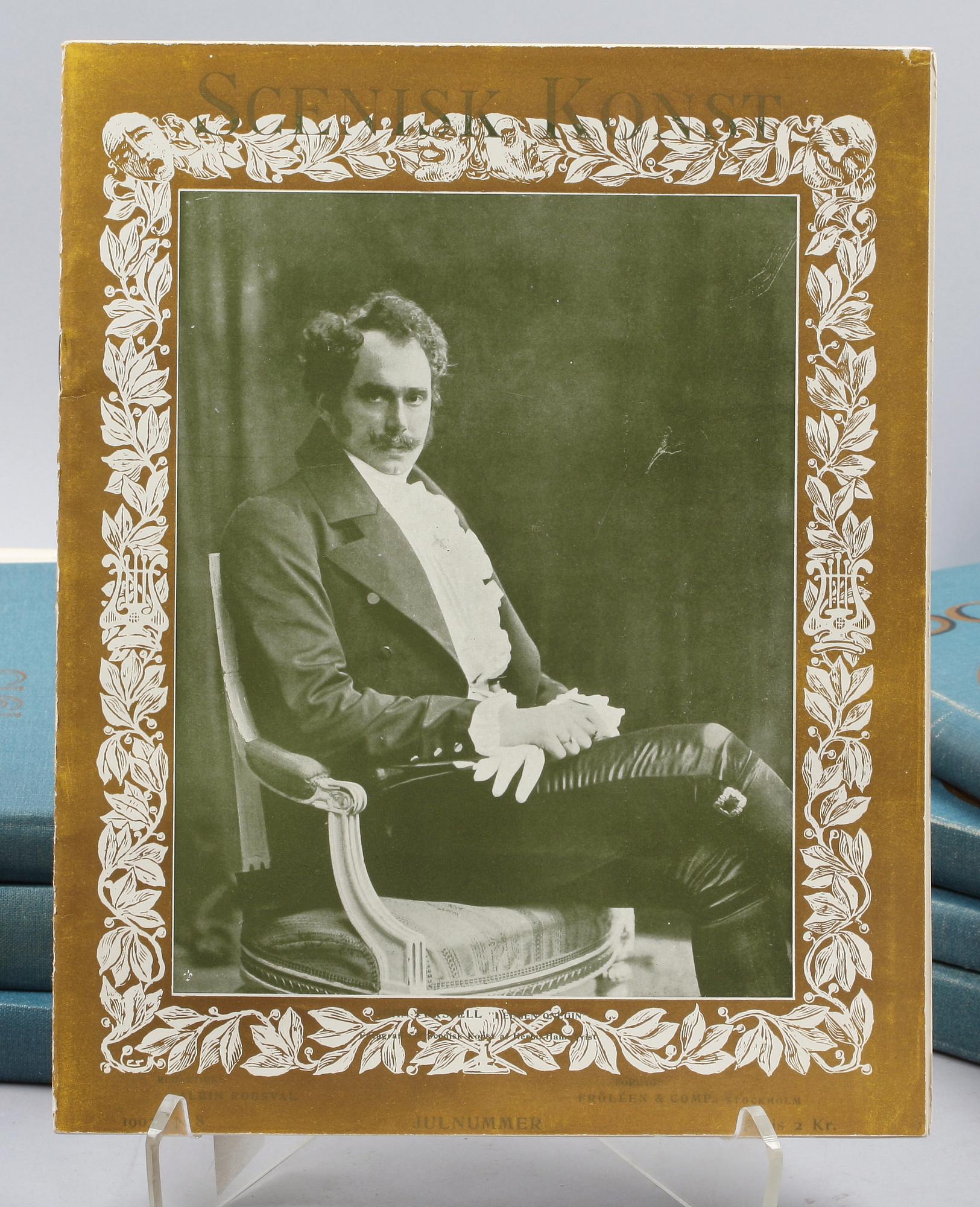 PARTI LITTERATUR OCH TIDSSKRIFTER, bl.a. Scenisk konst, sekelskiftet 1800/1900-tal.