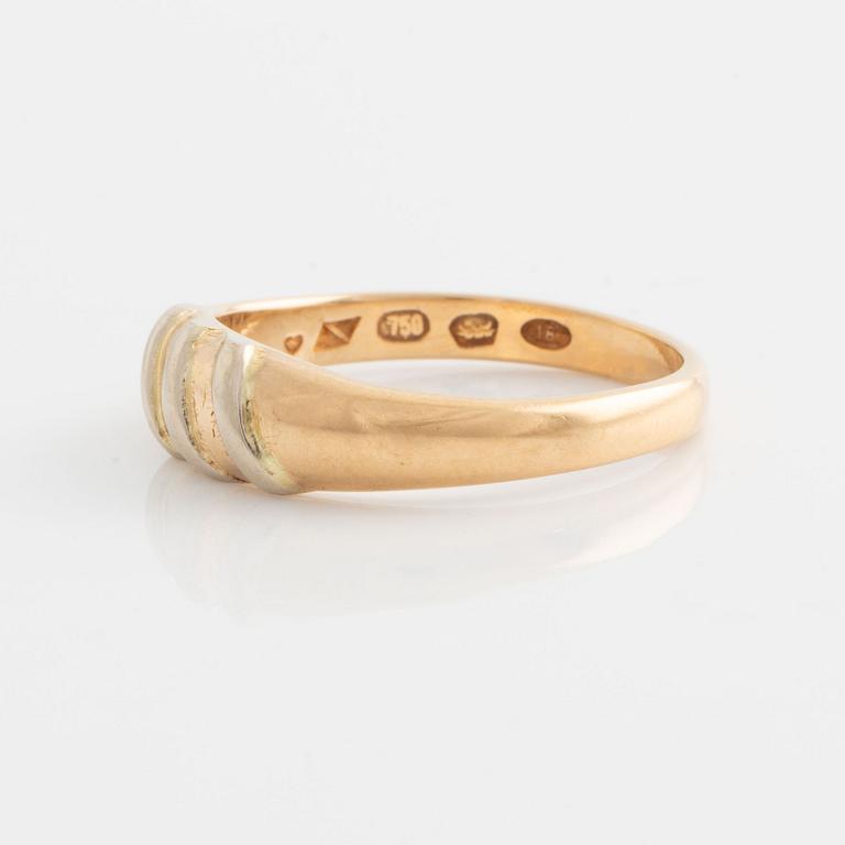 Ring 18K two-tone gold.