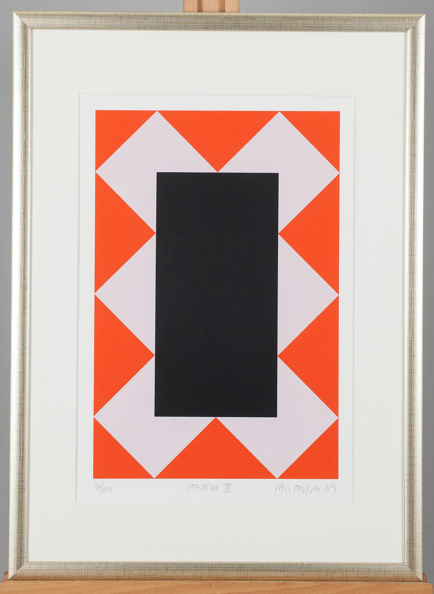 PAUL OSIPOW, serigrafi, signerad, daterad -89 och numrerad 30/100.