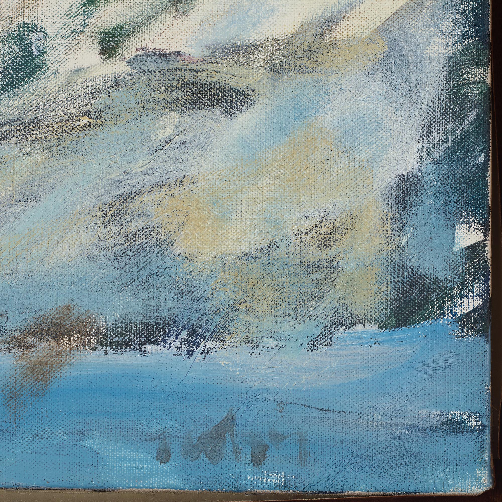 ULF TROTZIG, oil on canvas, indistinctly signed in the lower right corner.
