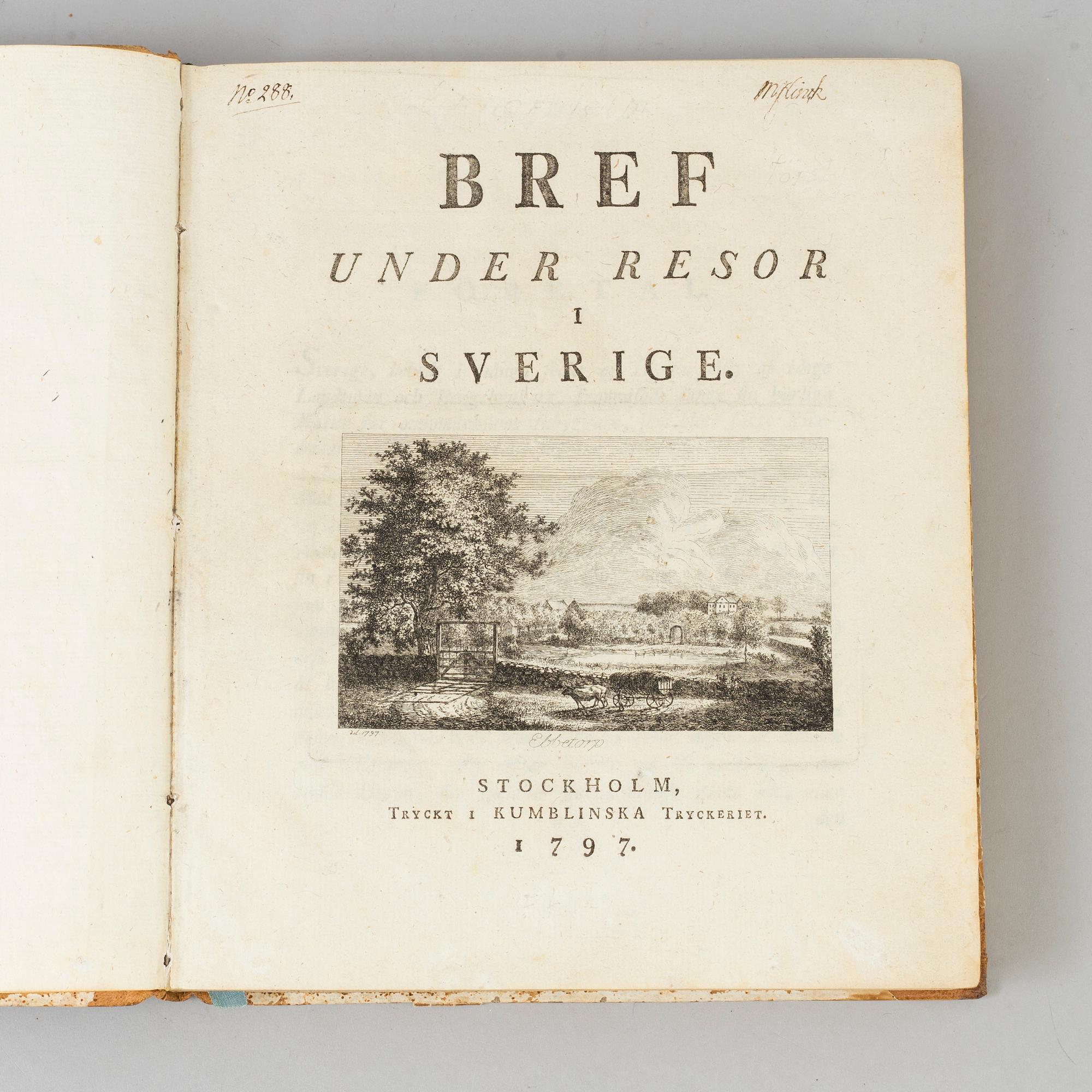 BOK, Linnerhielms klassiska illustrerade reseböcker från sekelskiftet 1800.