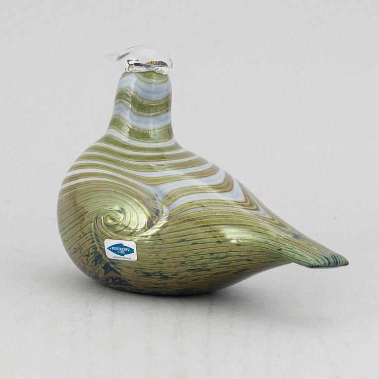 Oiva Toikka, a signed glass bird, Nuutajärvi, Finland.