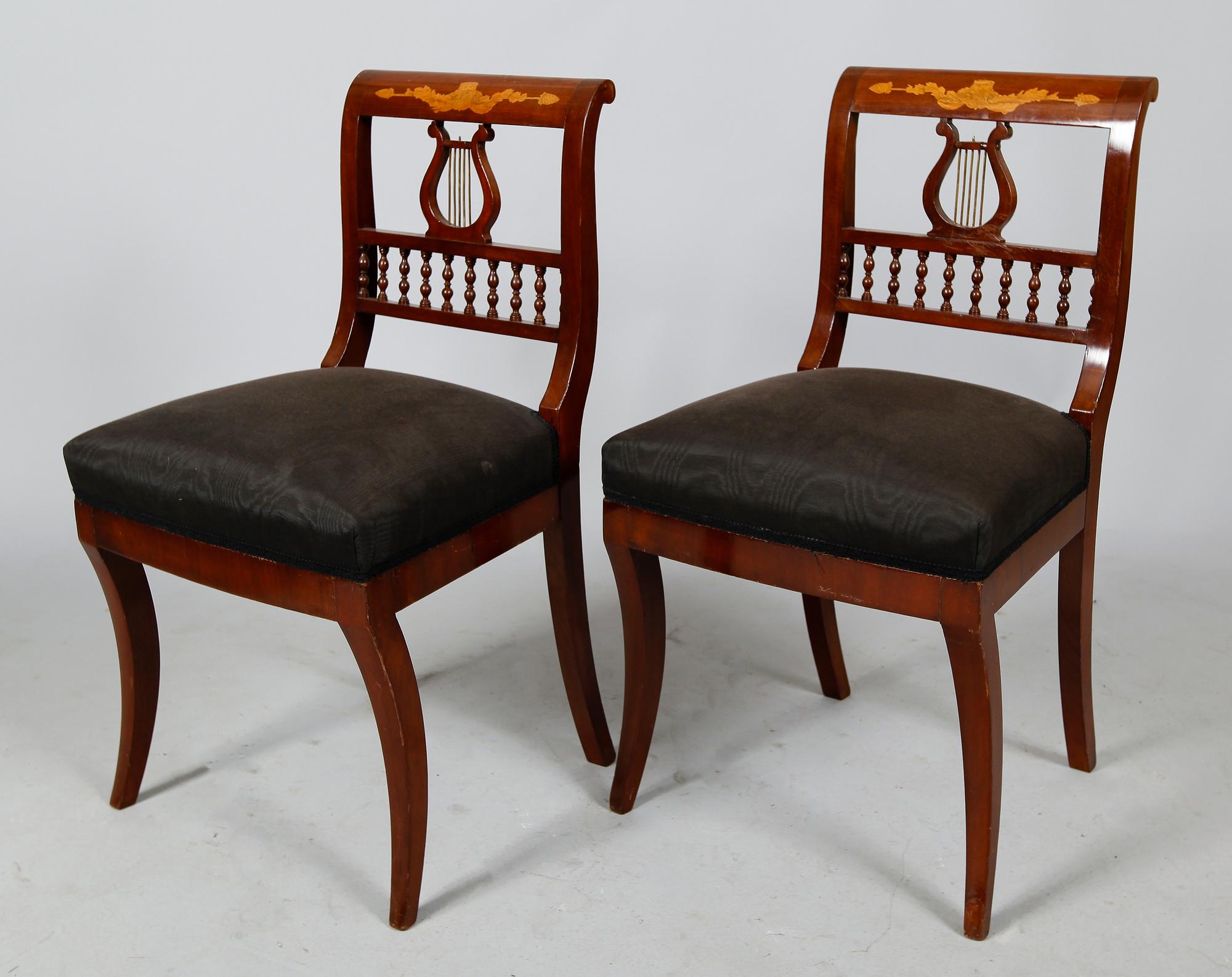 STOLAR, 6 st, senempire, 1800-talets mitt.