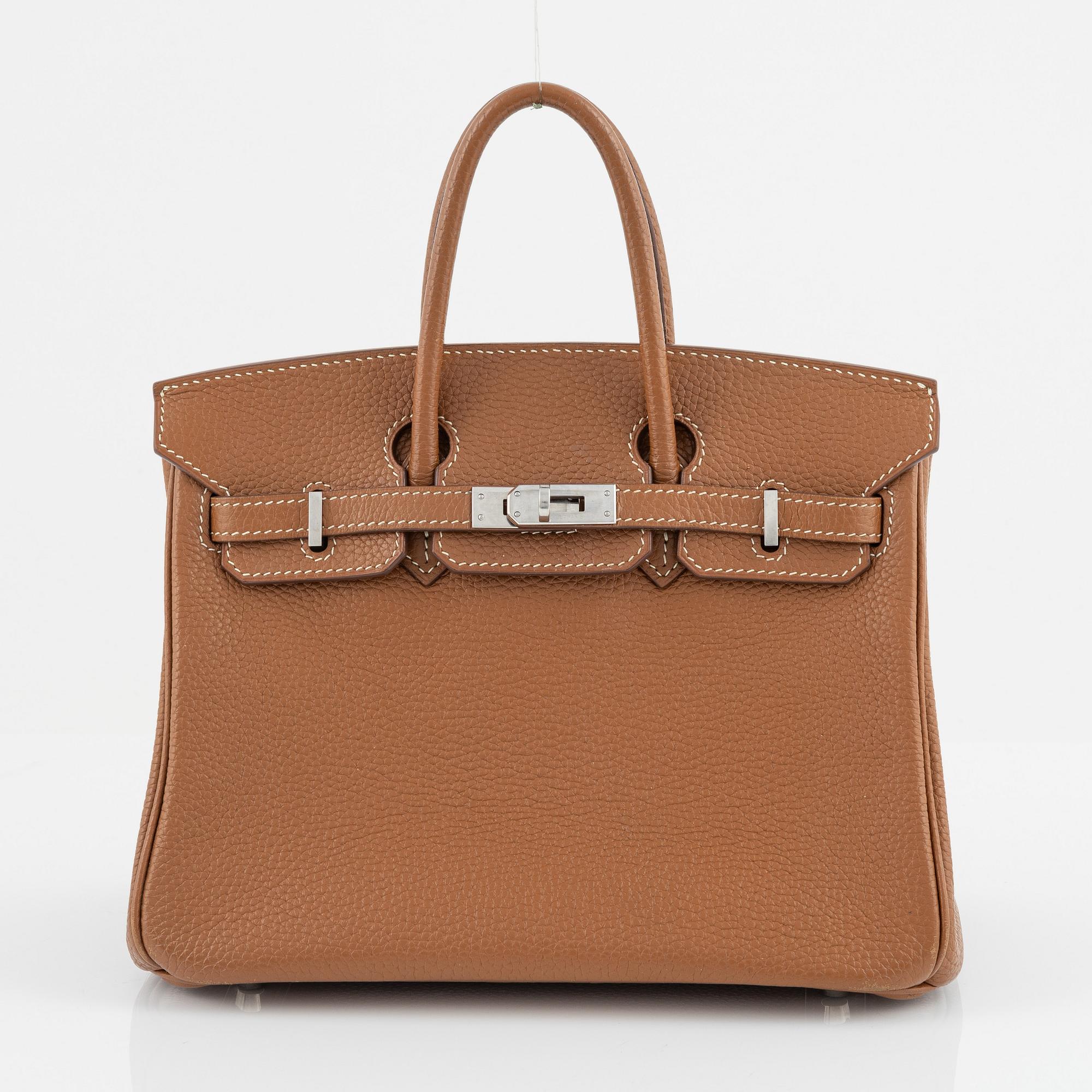 Hermès, a brown Togo 'Birkin 25' handbag, 2017.