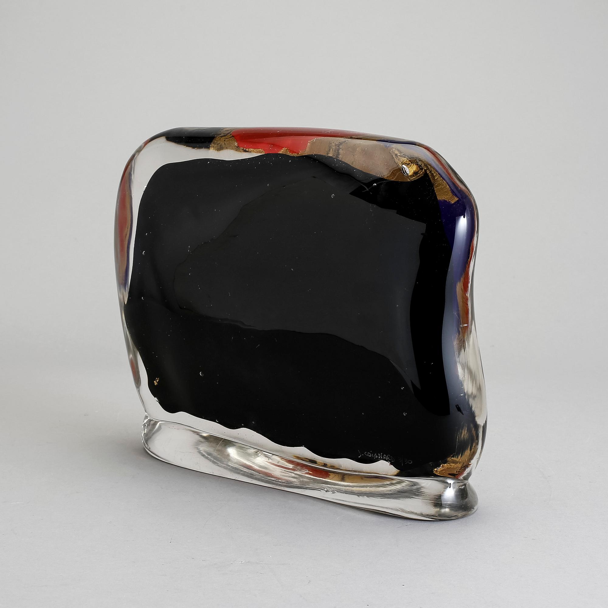 JAMES COIGNARD, glasskulptur, signerad, numrerad 3/30.