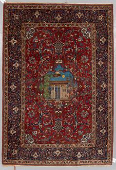 An Tabriz rug, probably ca 204 x 141 cm.