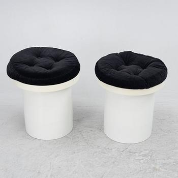 Nine stools, 1960s/70s.