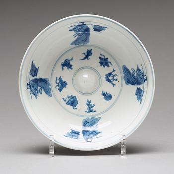 SKÅL, porslin. Qingdynastin, Kangxi (1662-1722).